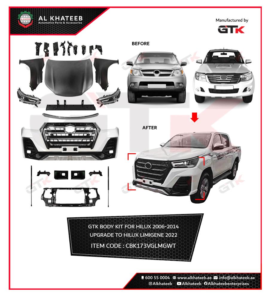 BODY KIT FOR HILUX 2006-14 UPGRADE TO HILUX LIMIGENE 2022