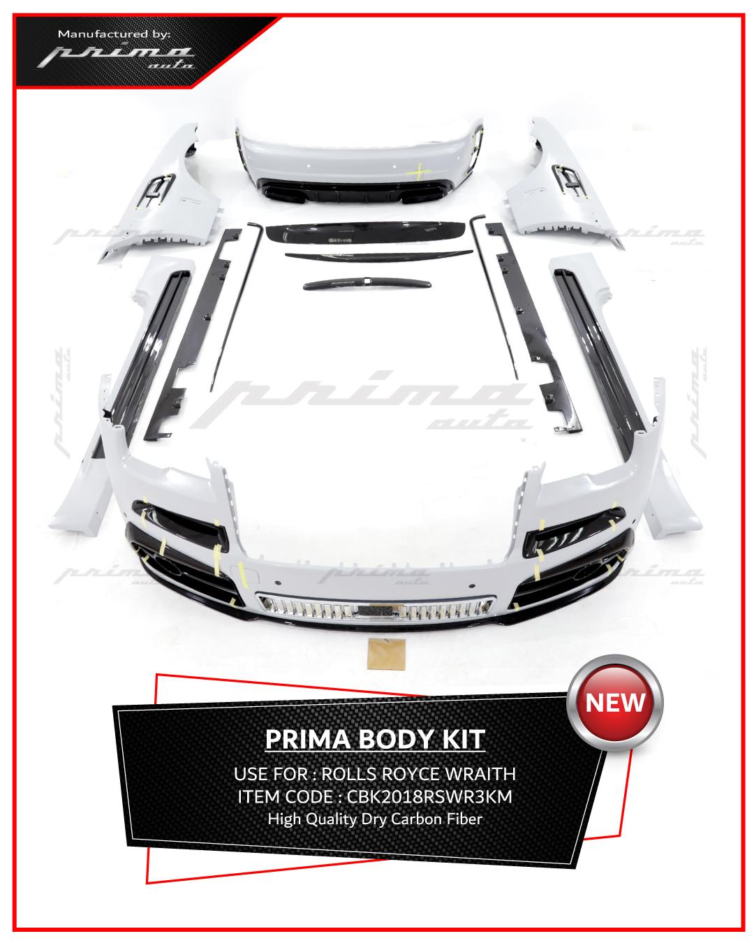 3K MAT DRY CARBON KIT USE 4 UPGRADE ROLLS ROYEE WRAITH