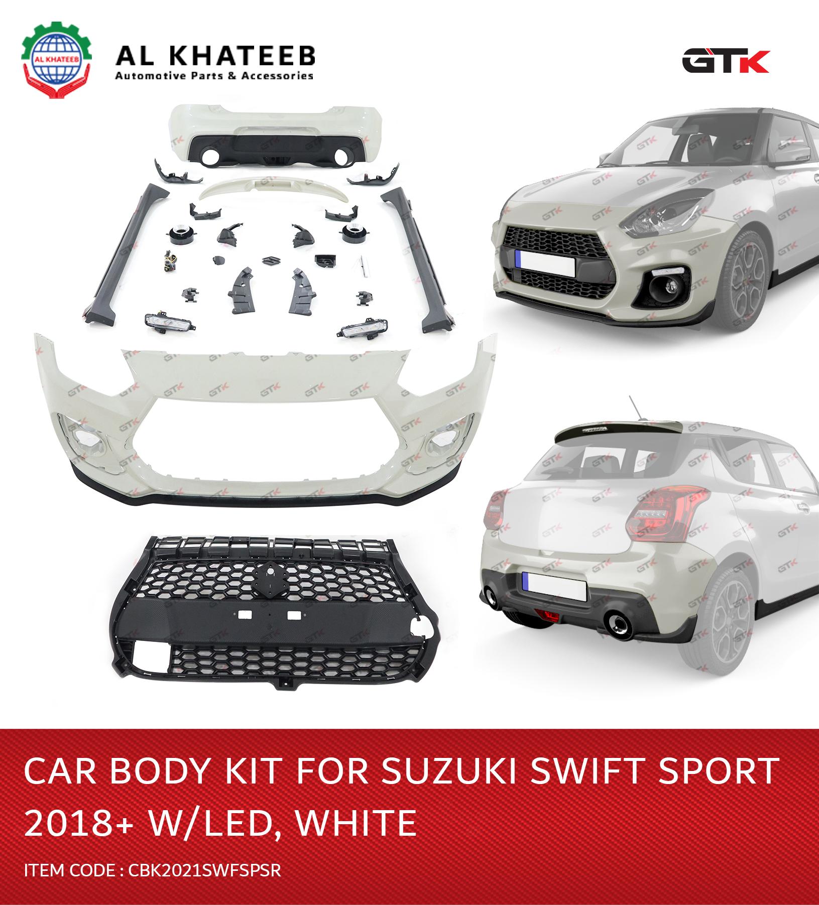 CAR BODY KIT FOR SUZUKI SWIFT SPORT 2018 W/LED WHITE