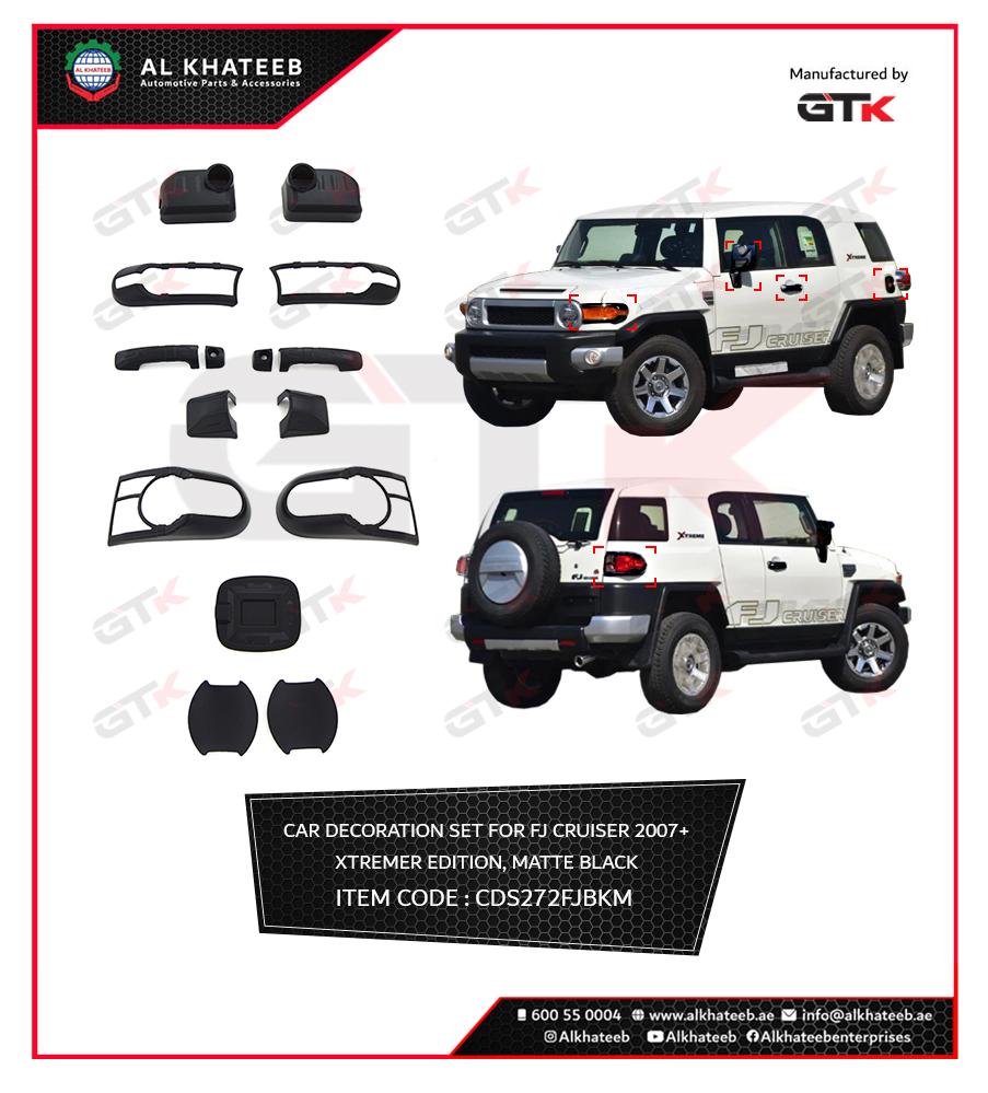 MAT BLACK DECORATION SET FOR FJ CRUISER EDITON 07-22