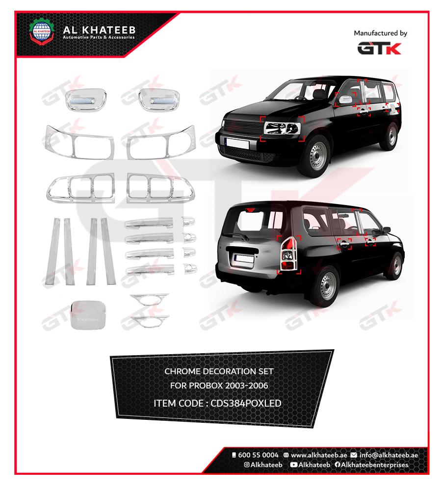 CHROME DECOR SET 4 TOYOTA PROBOX SUCCEED 2003-2006