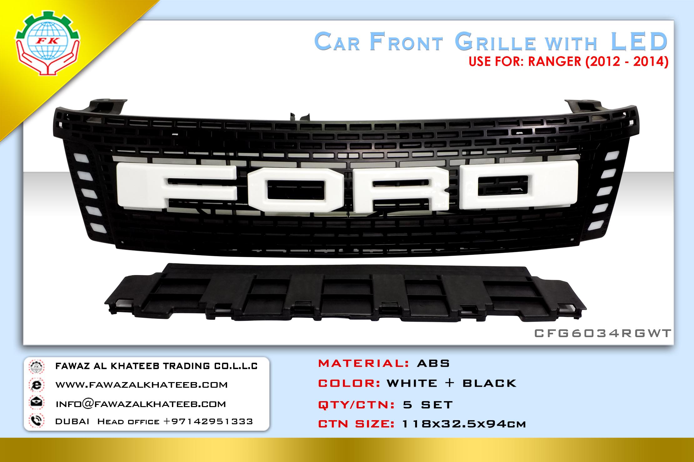 GRILLE 4 FORD RANGER 2012-2014-CFG6034RGWT