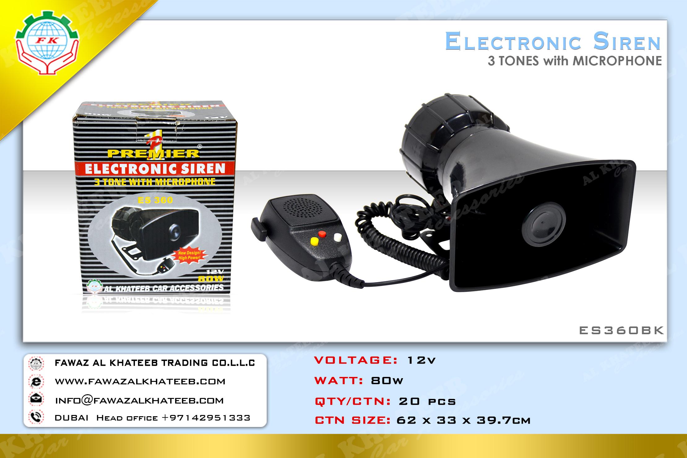 SIREN 3SOUND/MICROPHONE-ES360BK