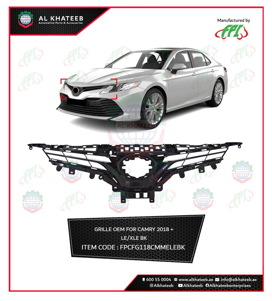 GRILL OEM FOR CAMRY 2018+ LE/XLE BK