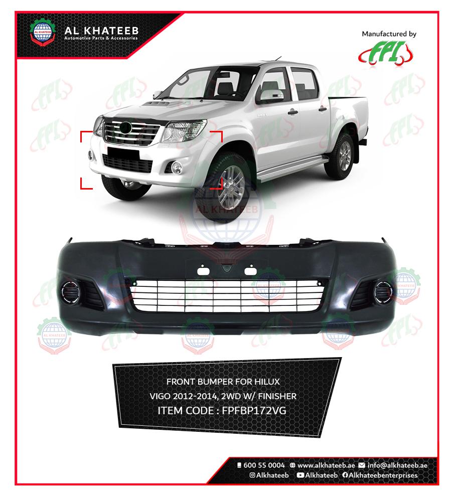 FRONT BUMPER HILUX VIGO 2012-14 2WD W/FINISHER