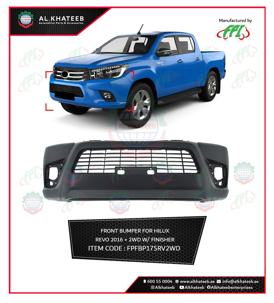 FRONT BUMPER HILUX REVO 2016+ 2WD W/FINISHER