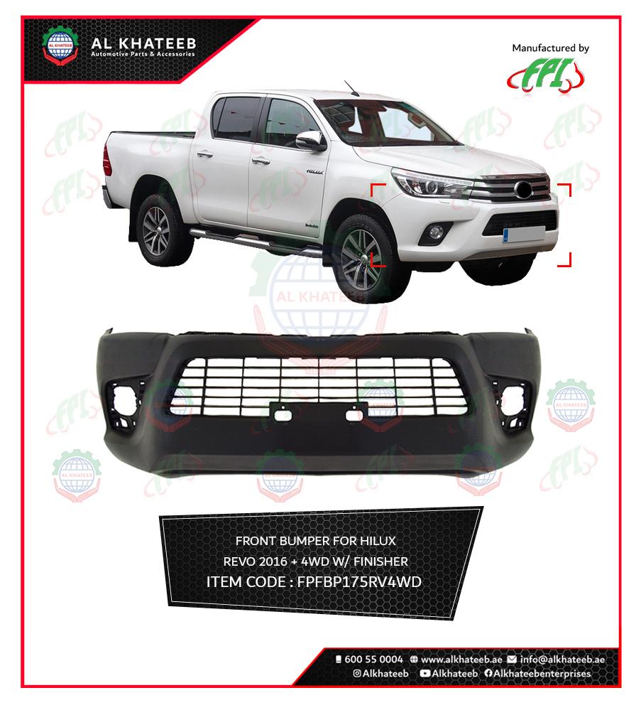 FRONT BUMPER HILUX REVO 2016+ 4WD W/FINISHER