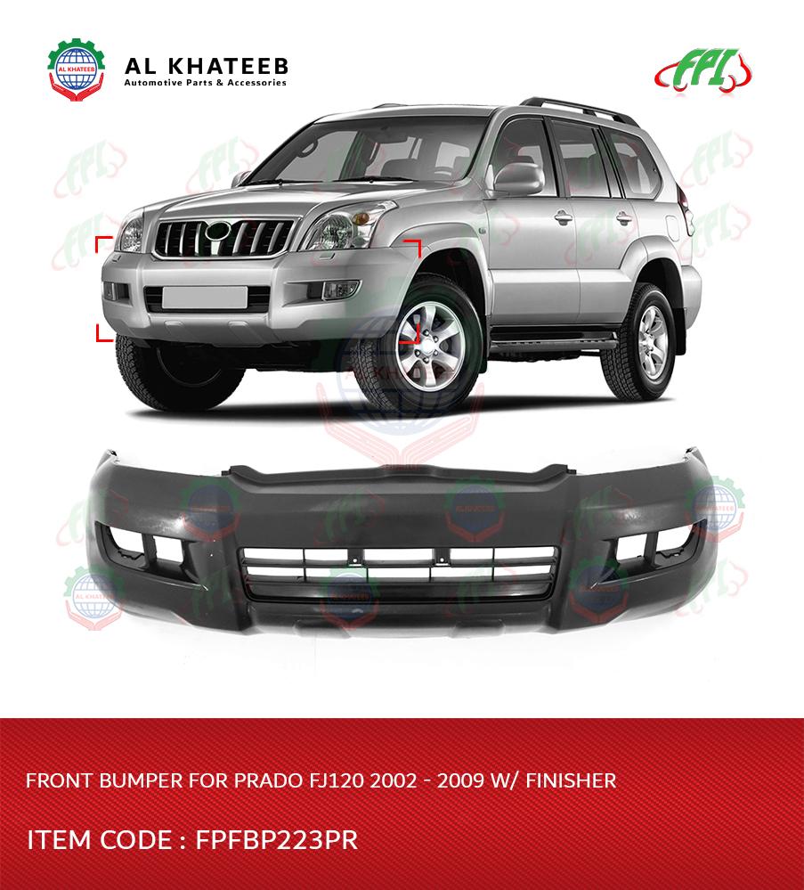 FRONT BUMPER FOR PRADO FJ120 2002-09 W/ FINISHER