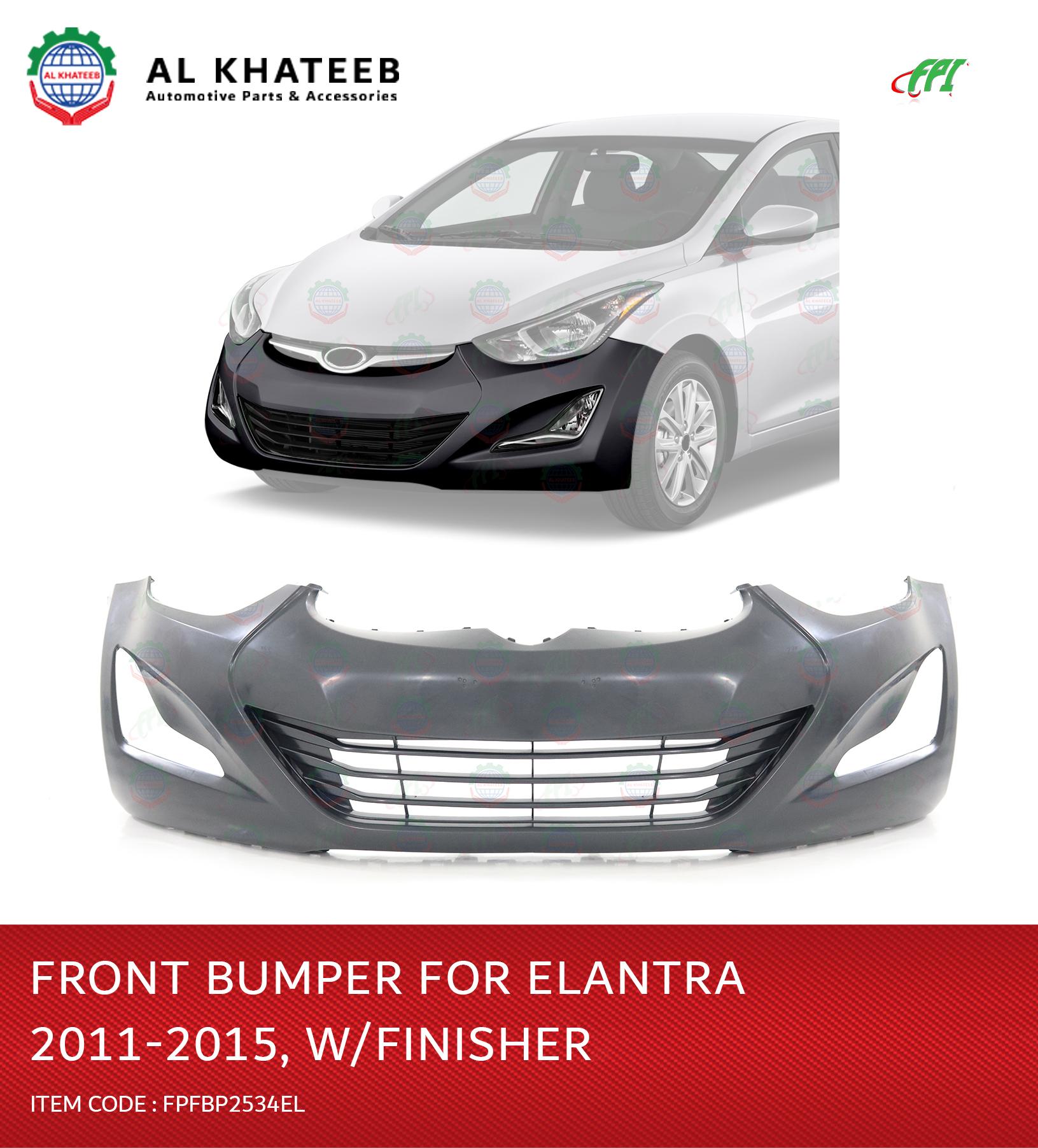 FRONT BUMPER ELANTRA 2011-15 W/FINISHER