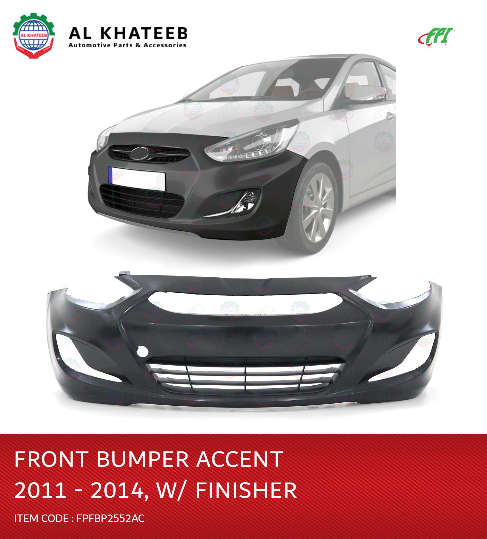 FRONT BUMPER ACCENT 2011-14 W/ FINISHER