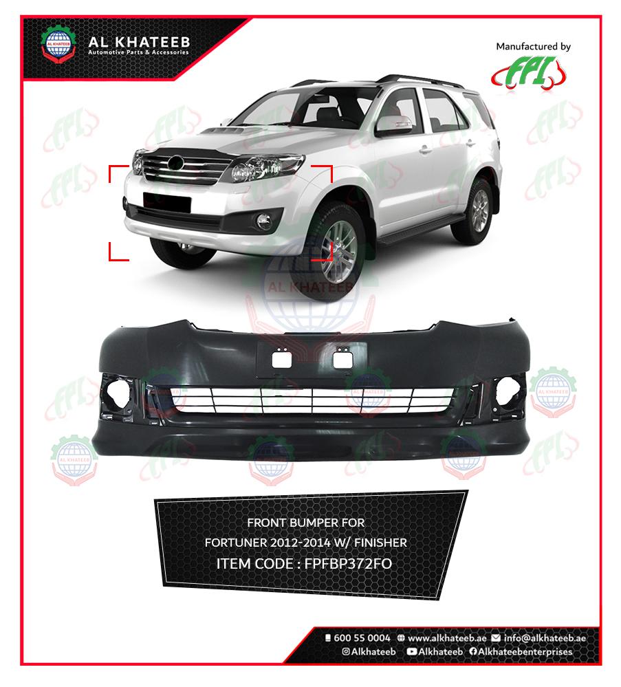 FRONT BUMPER FORTUNER 2012-14 W/ FINISHER