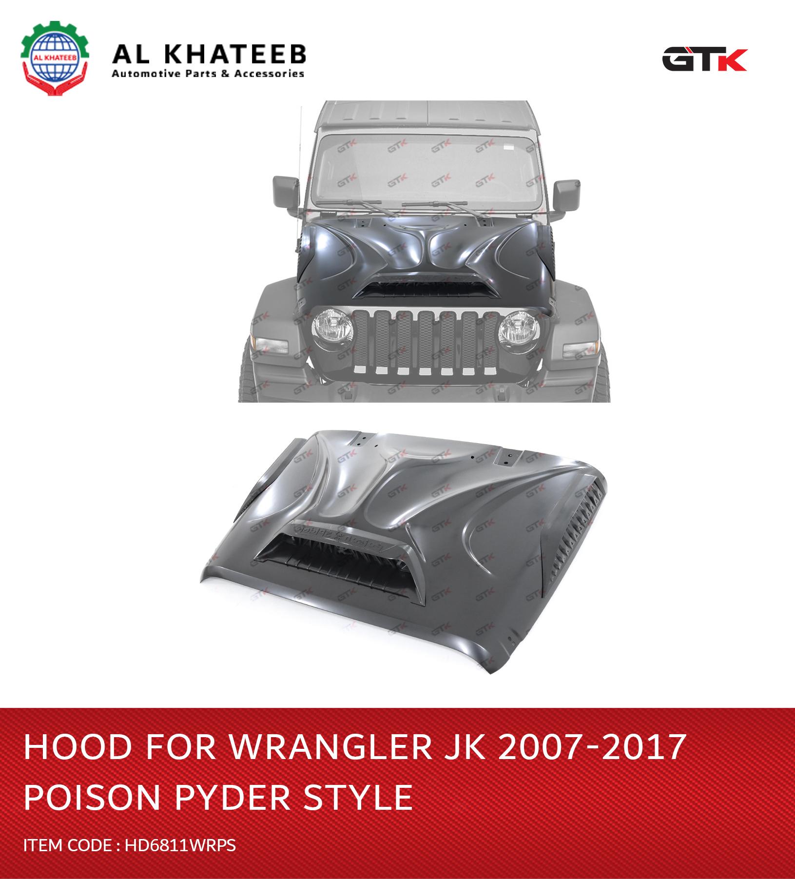 HOOD 4 JEEP WRANGLER 2007-2017,