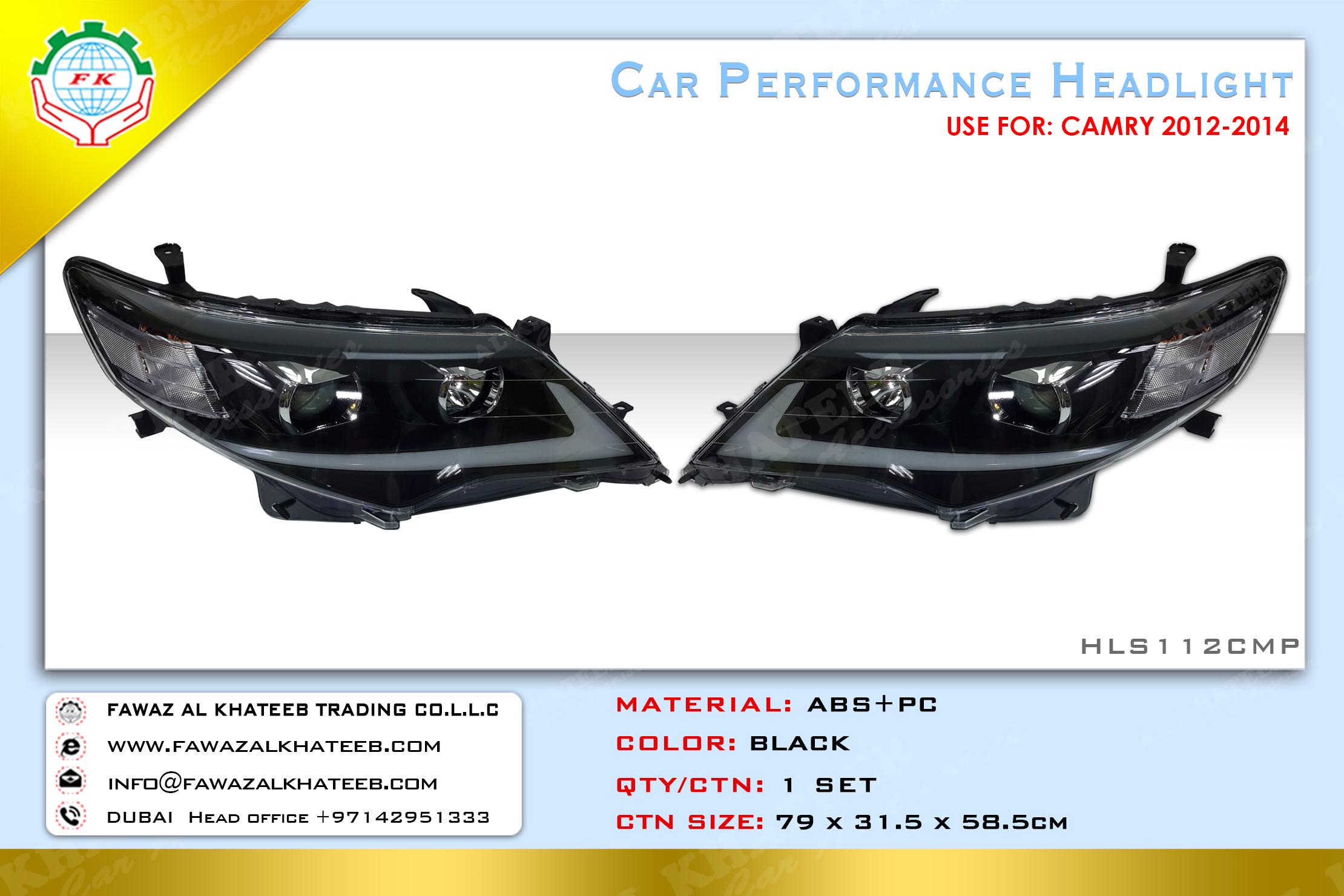 HEAD LIGHT CAMRY 2012-14 2PC PERFOR