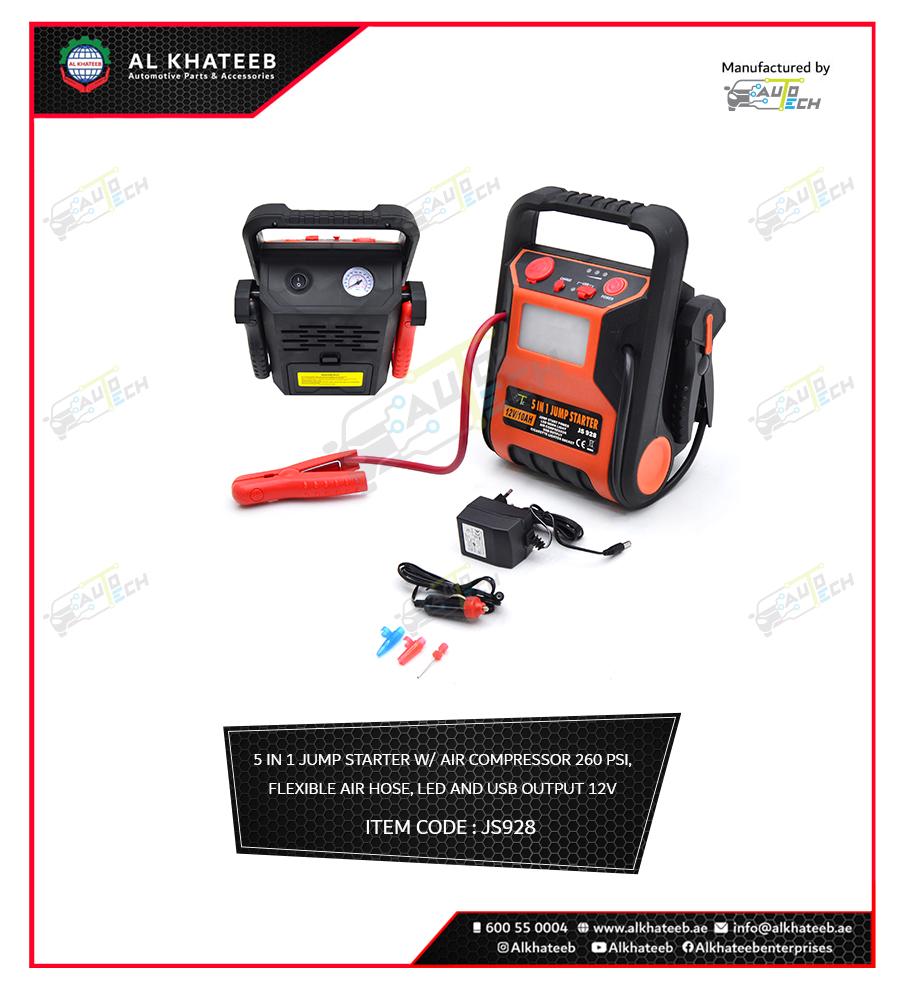 JUMP STARTER W AIR COMPRESSOR,12V 10AH AC&DC