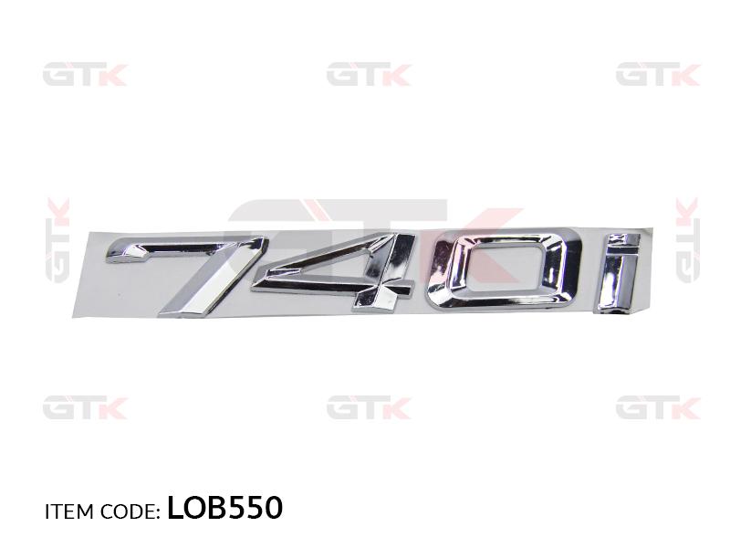 LOGO  CHROME USE4  BMW 740I