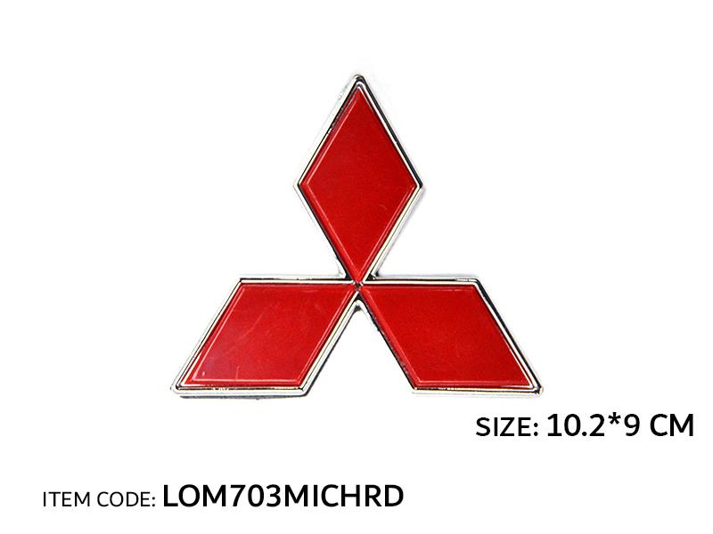 LOGO MITSUBISHI  RED,  10.2*9CM  