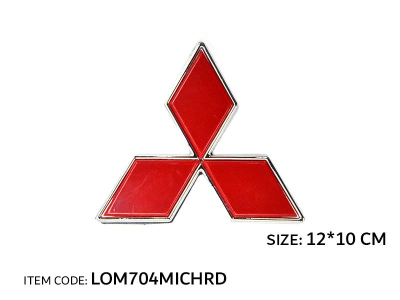 LOGO MITSUBISHI  RED  , 12CM*10CM 