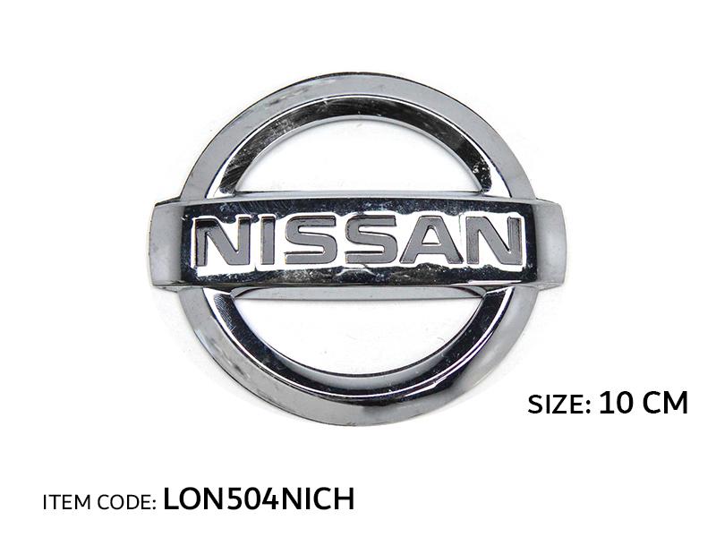 LOGO NISSAN, CHROME 10CM