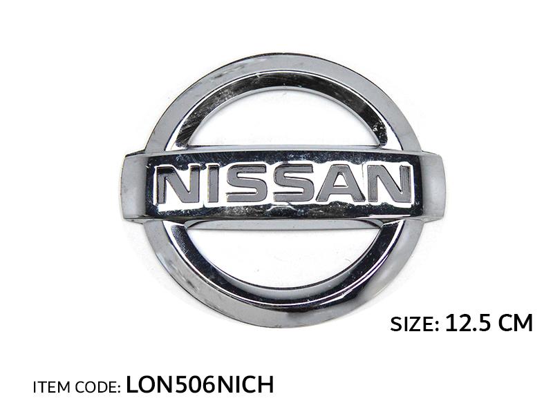 LOGO NISSAN, CHROME 12.5CM