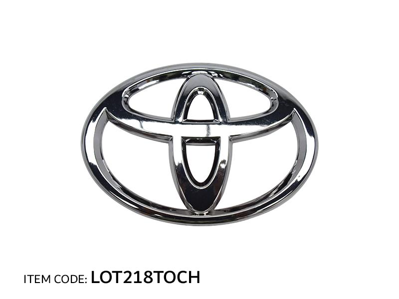 LOGO TOYOTA, CHROME  SIZE:   