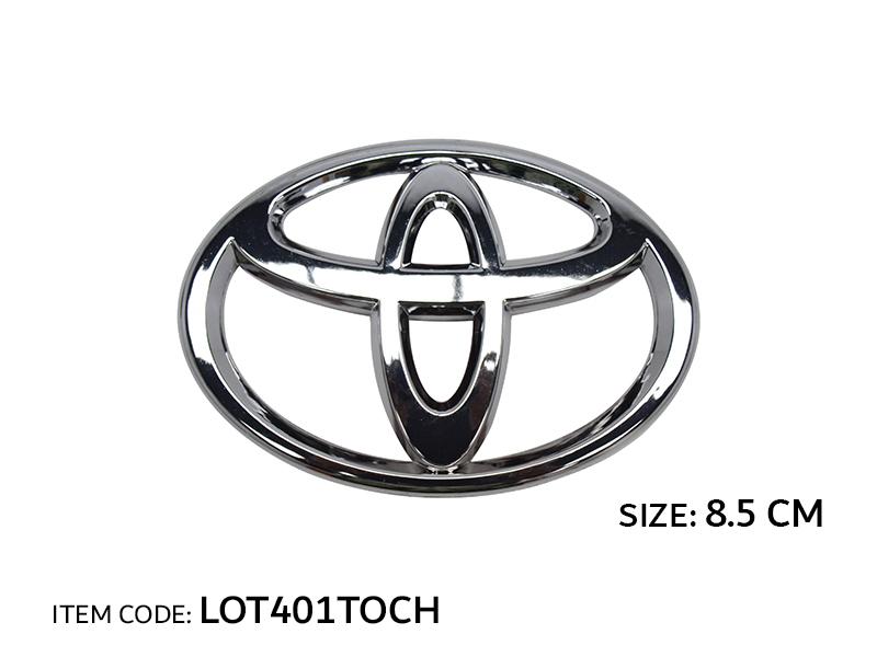 LOGO TOYOTA, CHROME  SIZE: 8.5CM