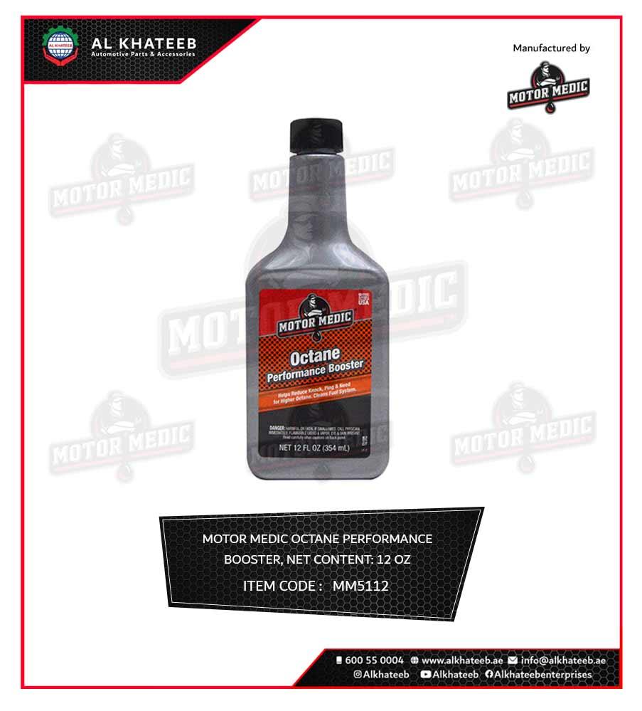 MOTOR MEDIC OCTANE PERFORMANCE BOOSTER 12OZ(12/CASE)