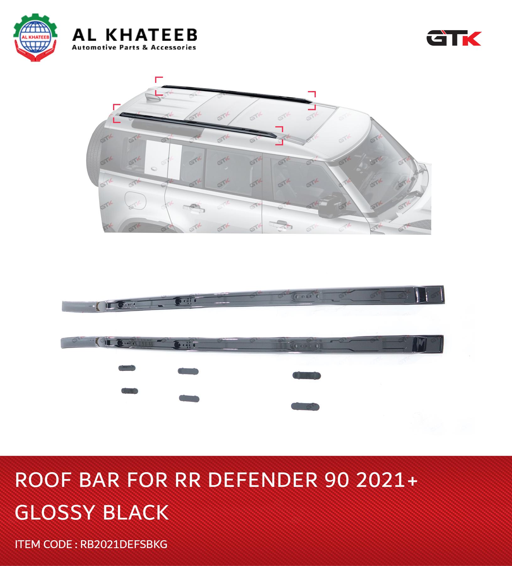 ROOF BAR FOR RR-DEFENDER 90 2021+ GLOSSY BLACK