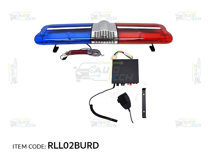 POLICE LIGHT BAR , 120CM ULTRA-THIN BLUE+RED LED