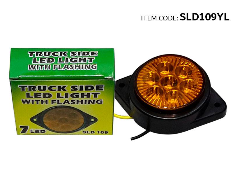 TRUNK 7PC LED SIDE LIGHT 24V /FLASH-SLD109YL