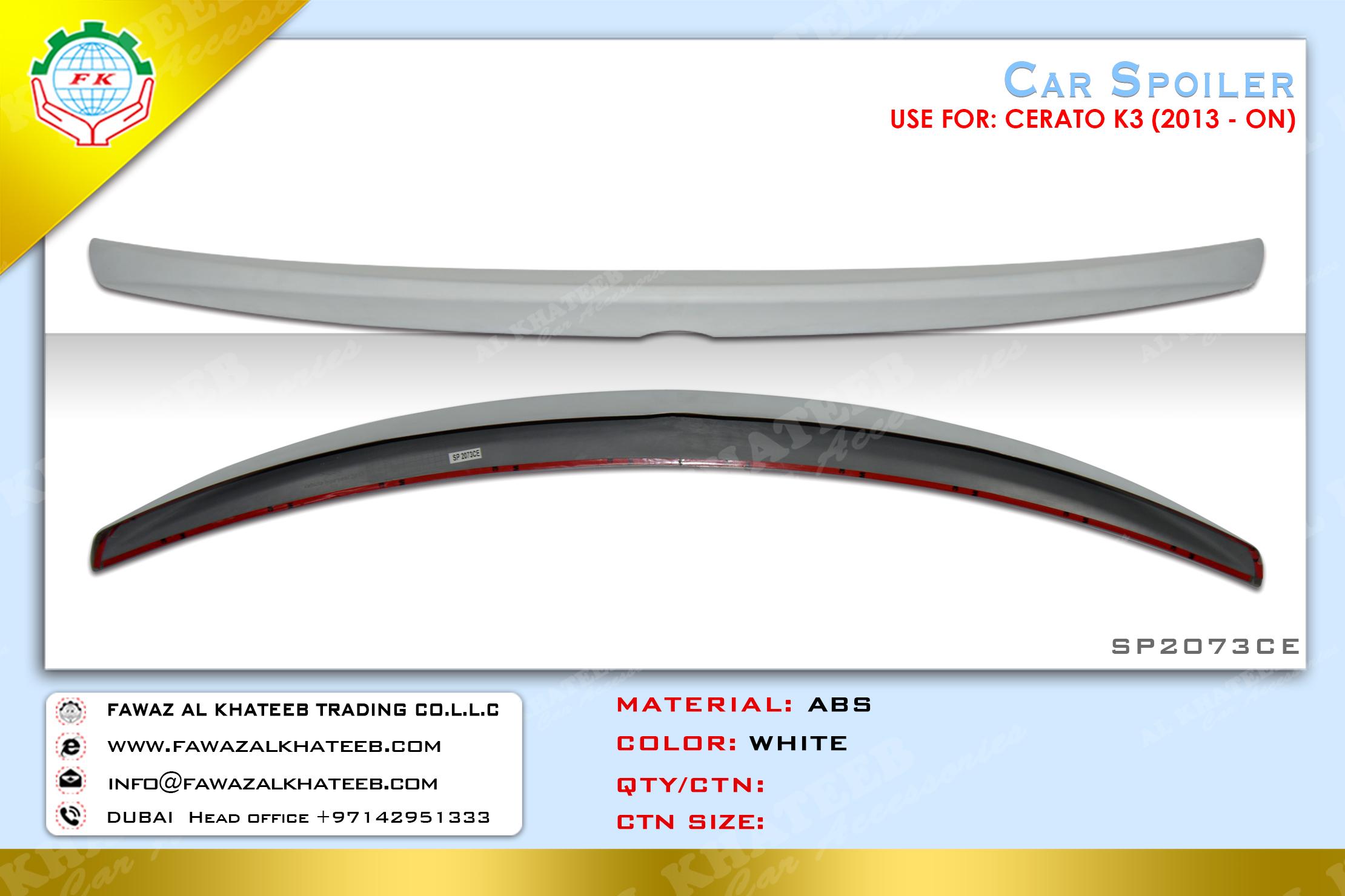 SPOILER USE4 KIA CERATO/K3 2013