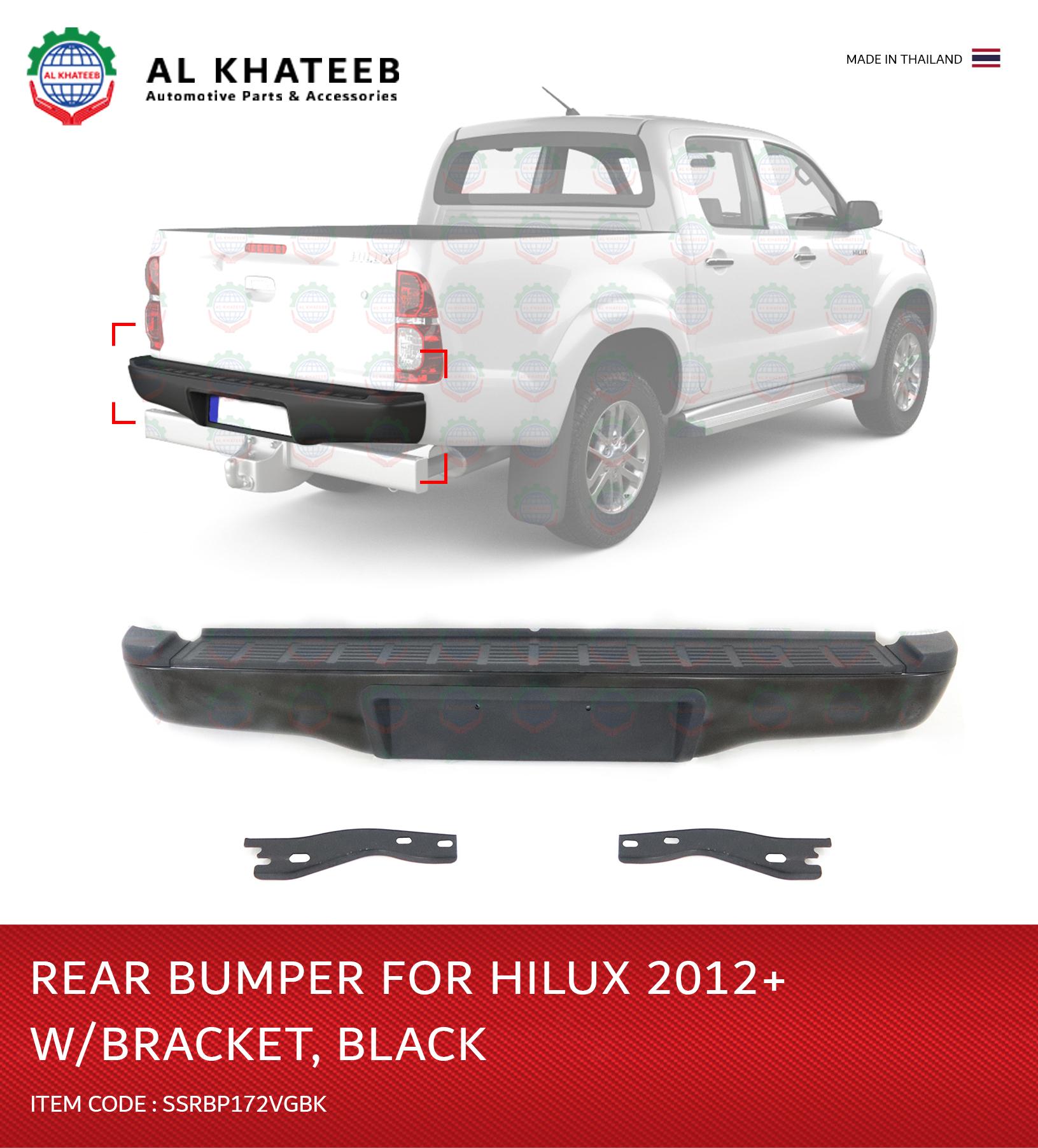 REAR BUMPER FOR HILUX 2012 W/BRACKET 2 LAMP BLACK