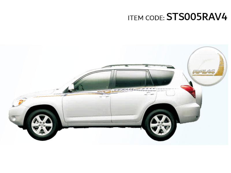 CAR BODY STIKR USE4 RAV4 07 GREY/GO
