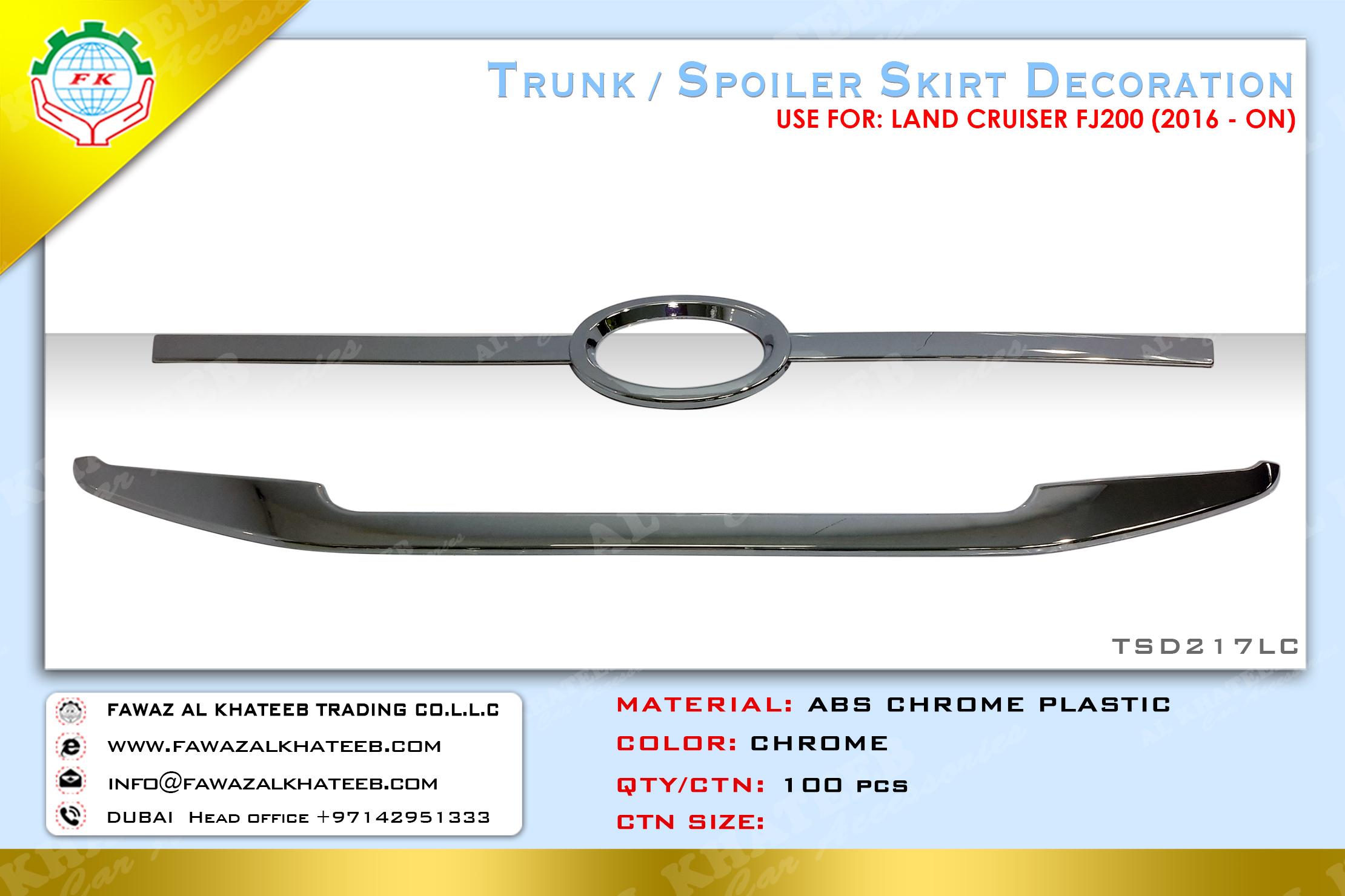 TRUNK/SPOILER SKIRT DCOR 4FJ200 16