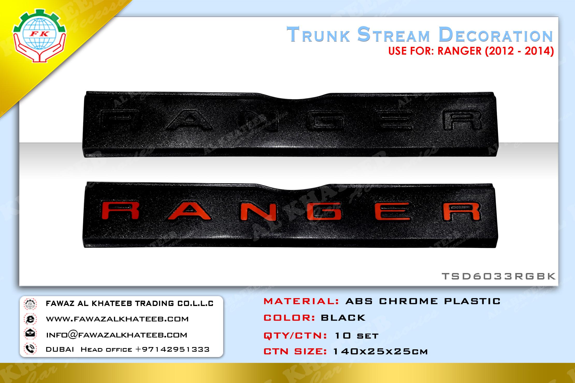 TRUNK STREMER4 FORD RANGER 2012-14